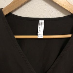 American Apparel V-Neck Bodysuit XL